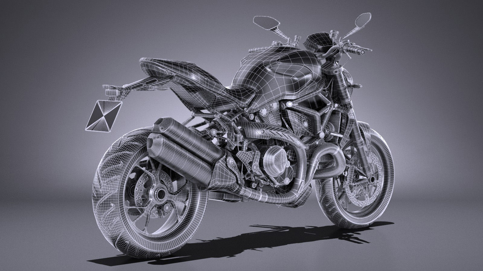 Ducati Monster 1200R 2017 3D model_16