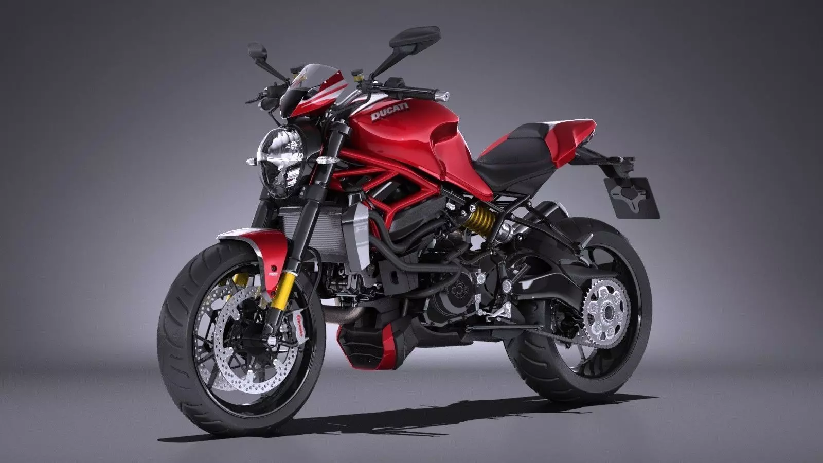 Ducati Monster 1200R 2017 3D model_0