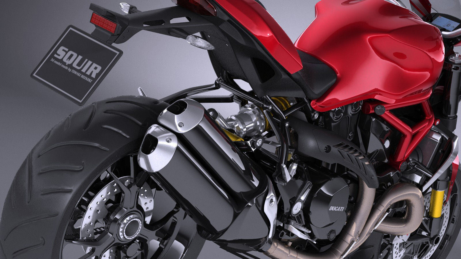 Ducati Monster 1200R 2017 3D model_3