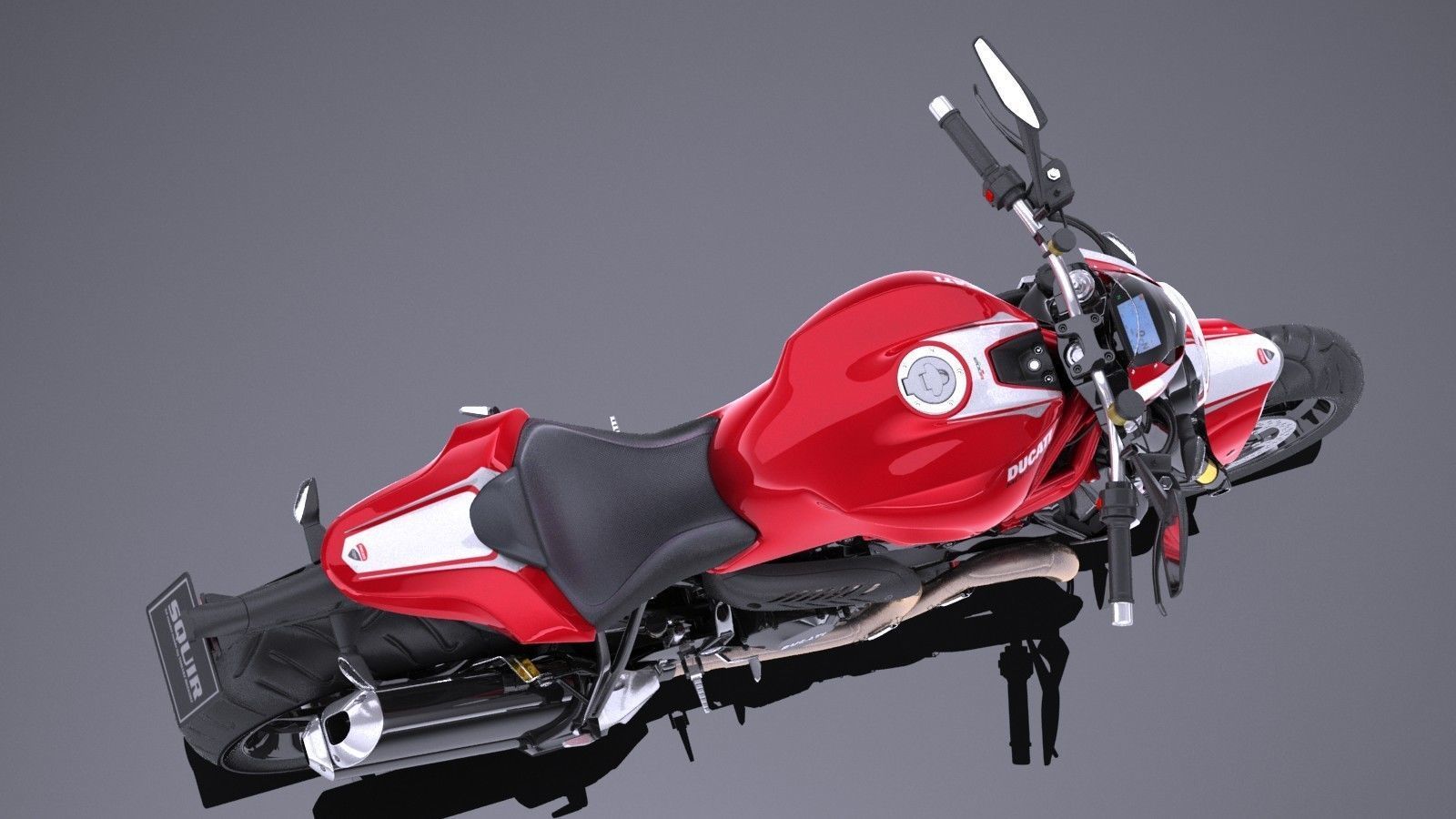 Ducati Monster 1200R 2017 3D model_7