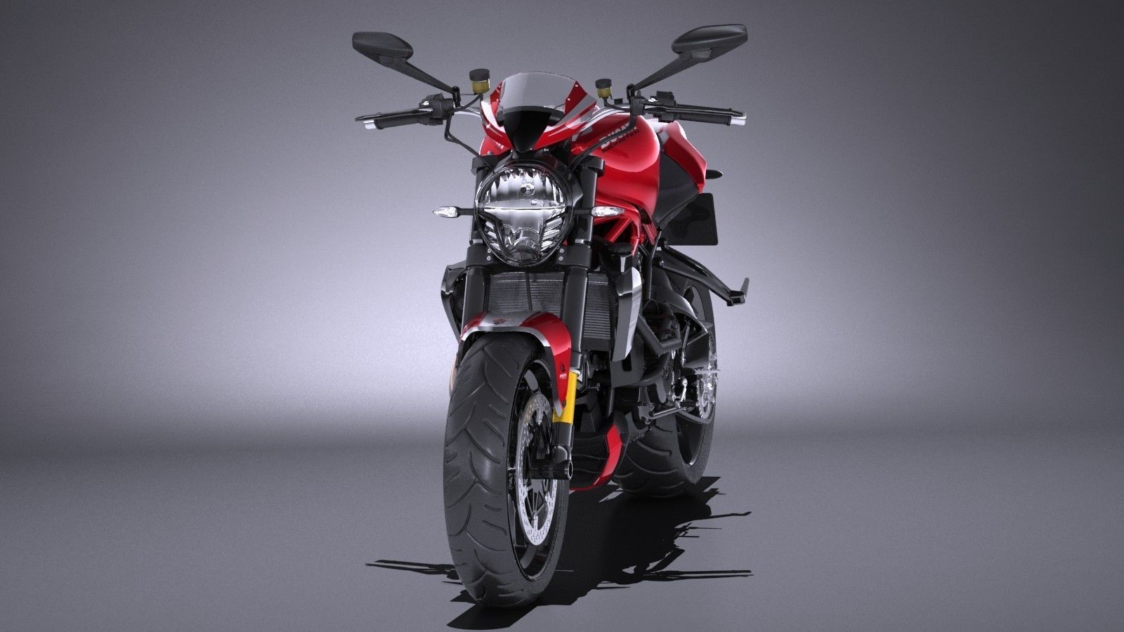 Ducati Monster 1200R 2017 3D model_1