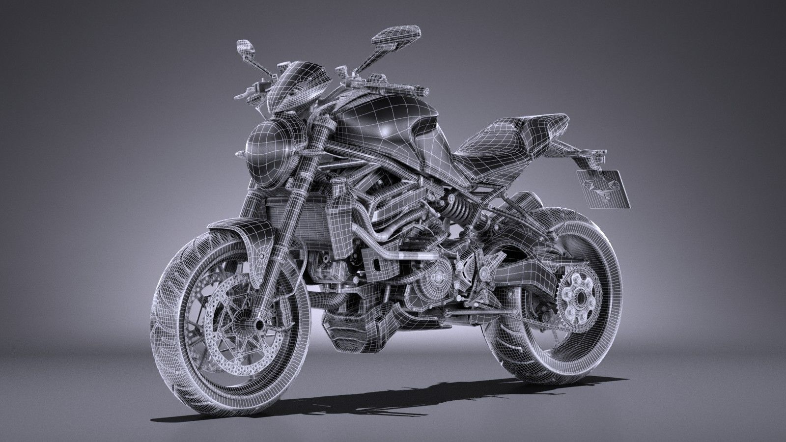 Ducati Monster 1200R 2017 3D model_15