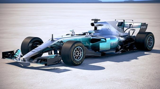 F1 Mercedes W08 2017 3D model