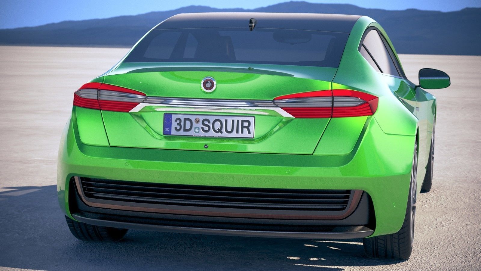 Generic Electric Sedan 2 2017 3D model_5