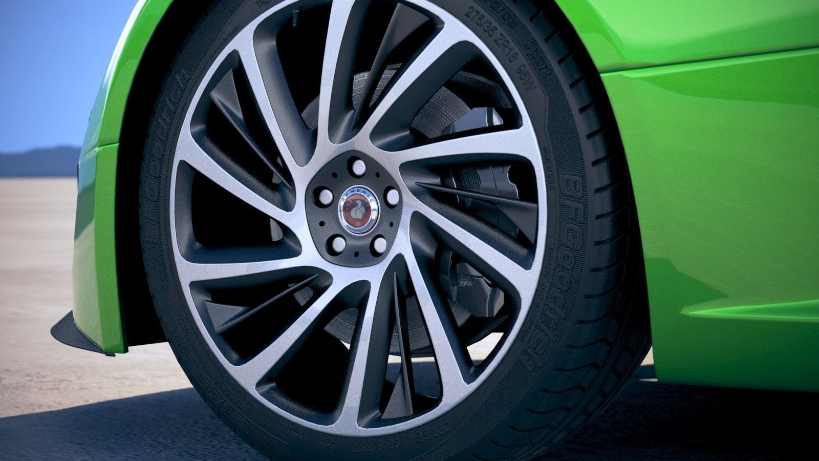 Generic Electric Sedan 2 2017 3D model_14