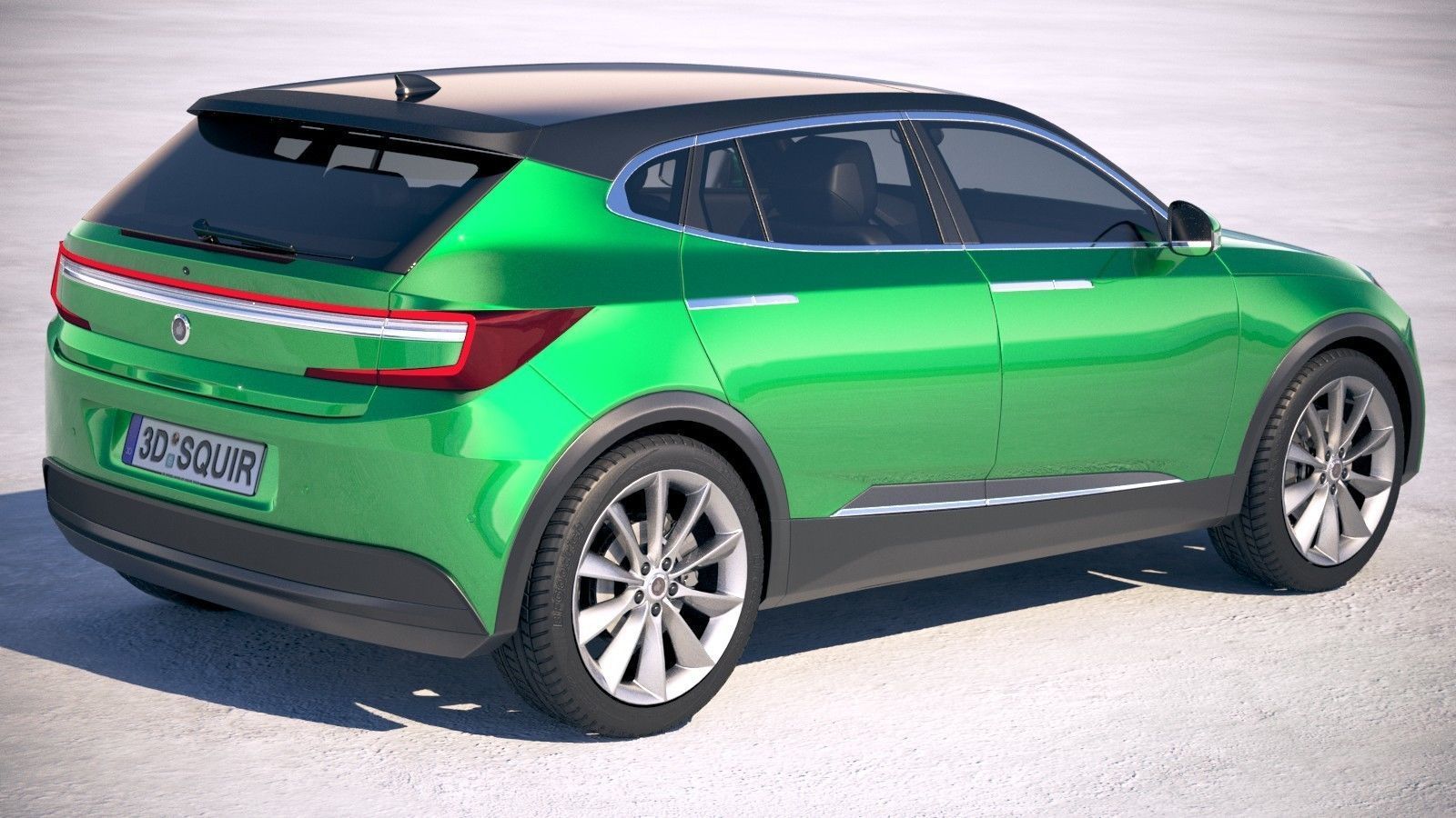 Generic Electric SUV Crossover 2018 3D model_4