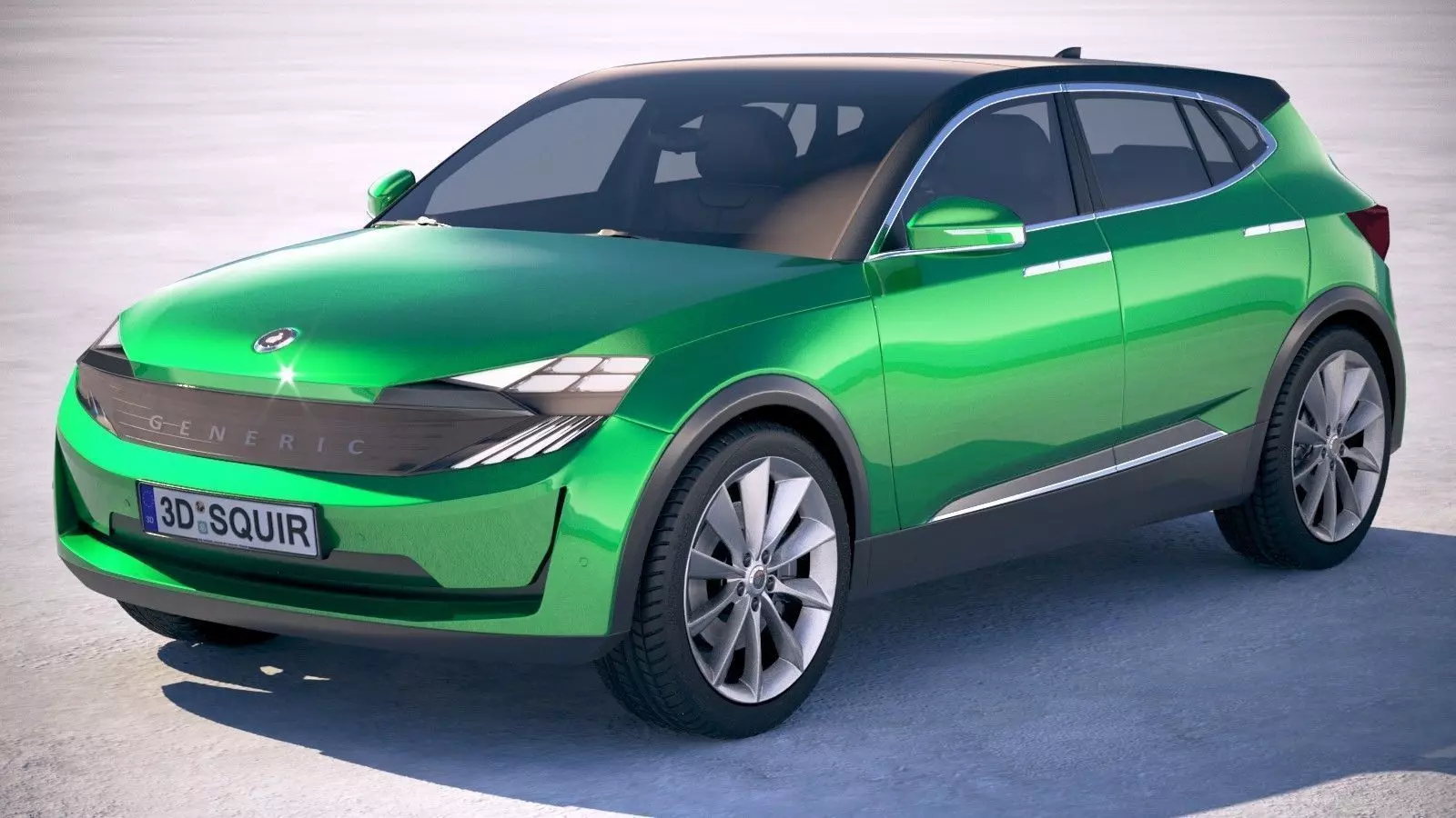 Generic Electric SUV Crossover 2018 3D model_0