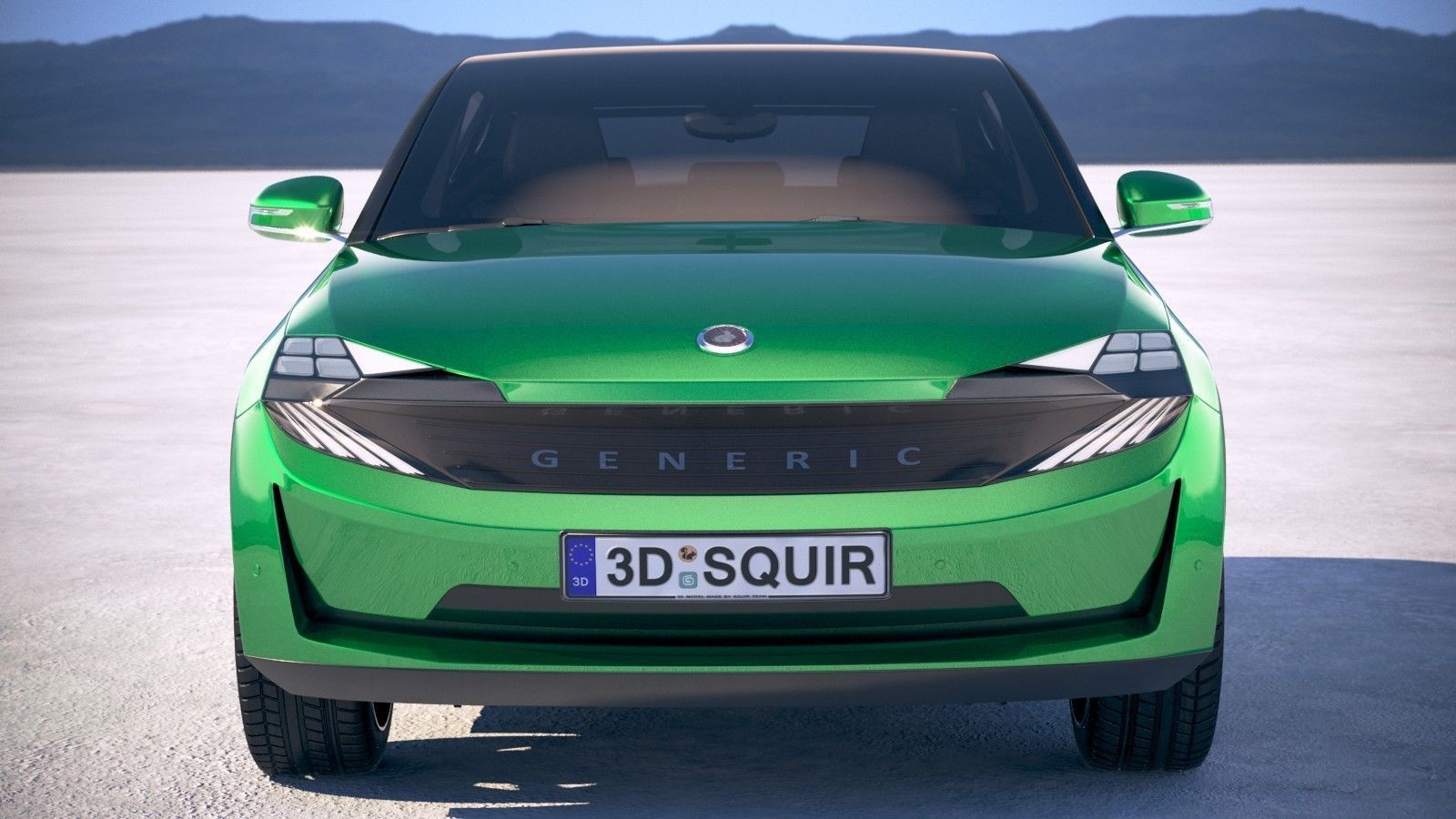 Generic Electric SUV Crossover 2018 3D model_9