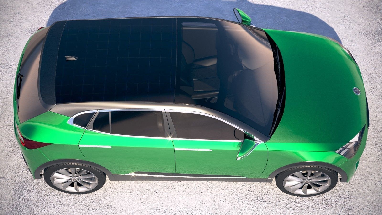 Generic Electric SUV Crossover 2018 3D model_7