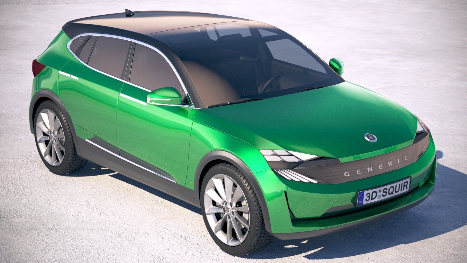 Generic Electric SUV Crossover 2018 3D model_11