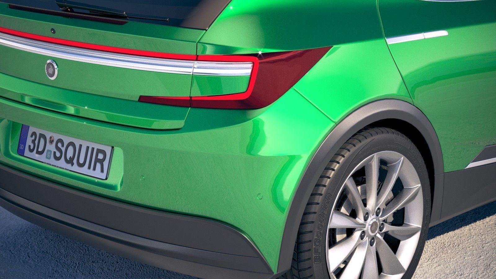 Generic Electric SUV Crossover 2018 3D model_3