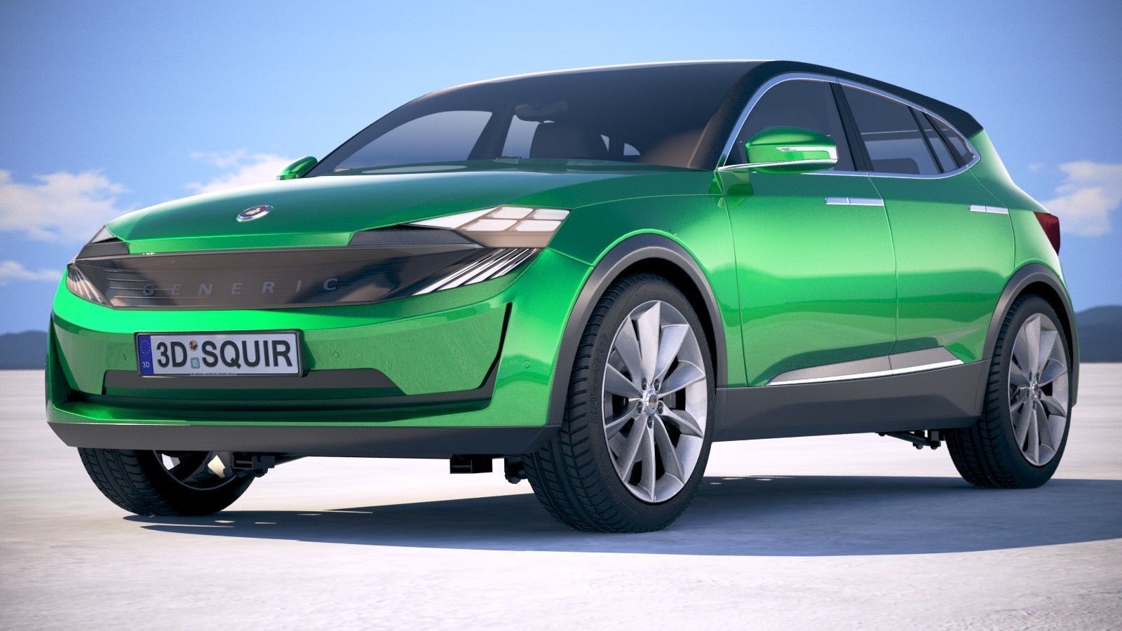 Generic Electric SUV Crossover 2018 3D model_12