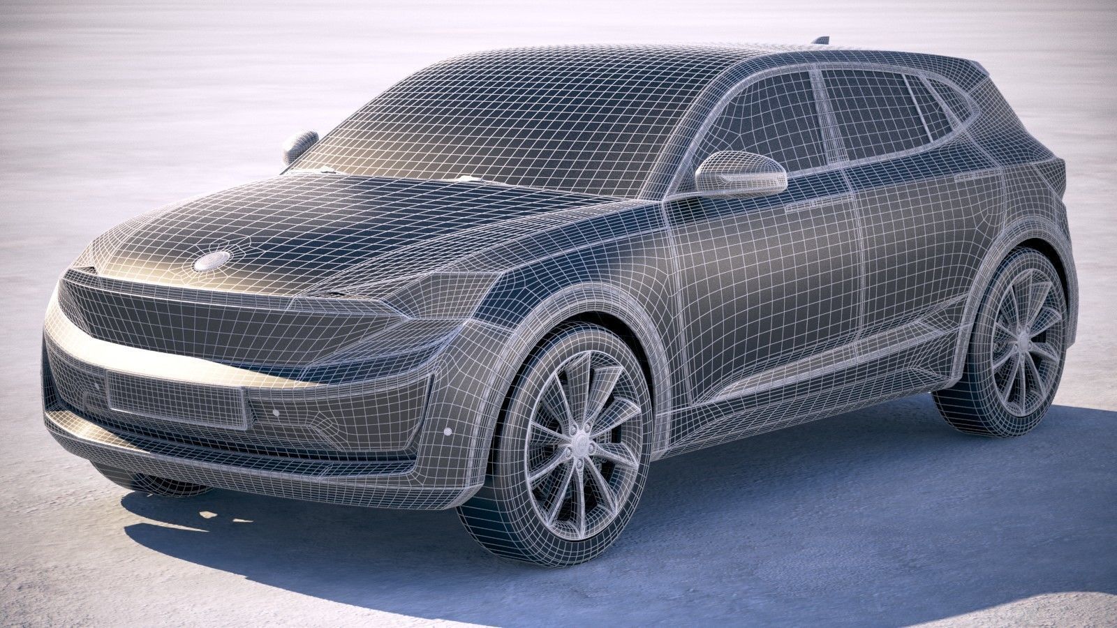 Generic Electric SUV Crossover 2018 3D model_17