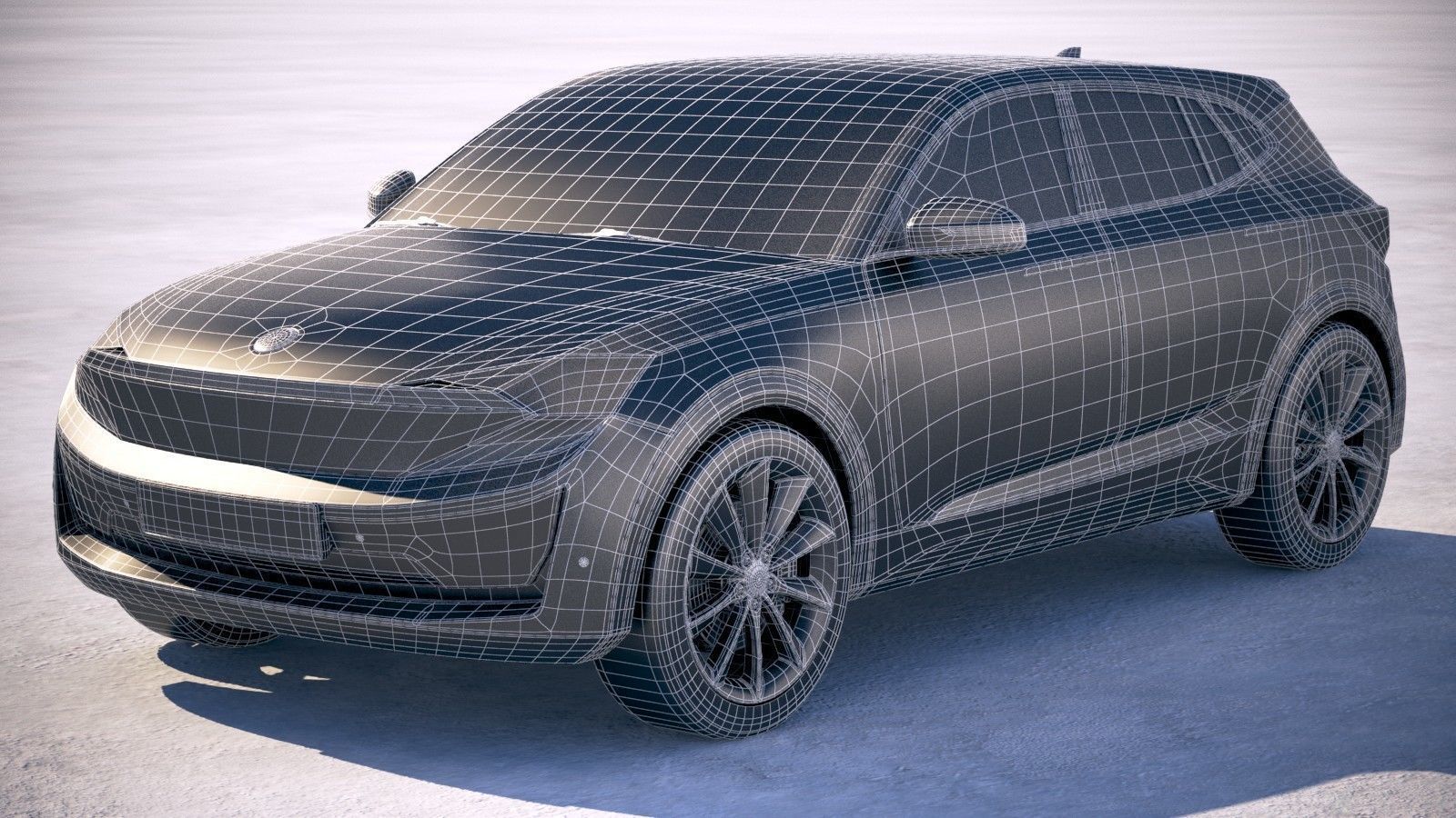 Generic Electric SUV Crossover 2018 3D model_19