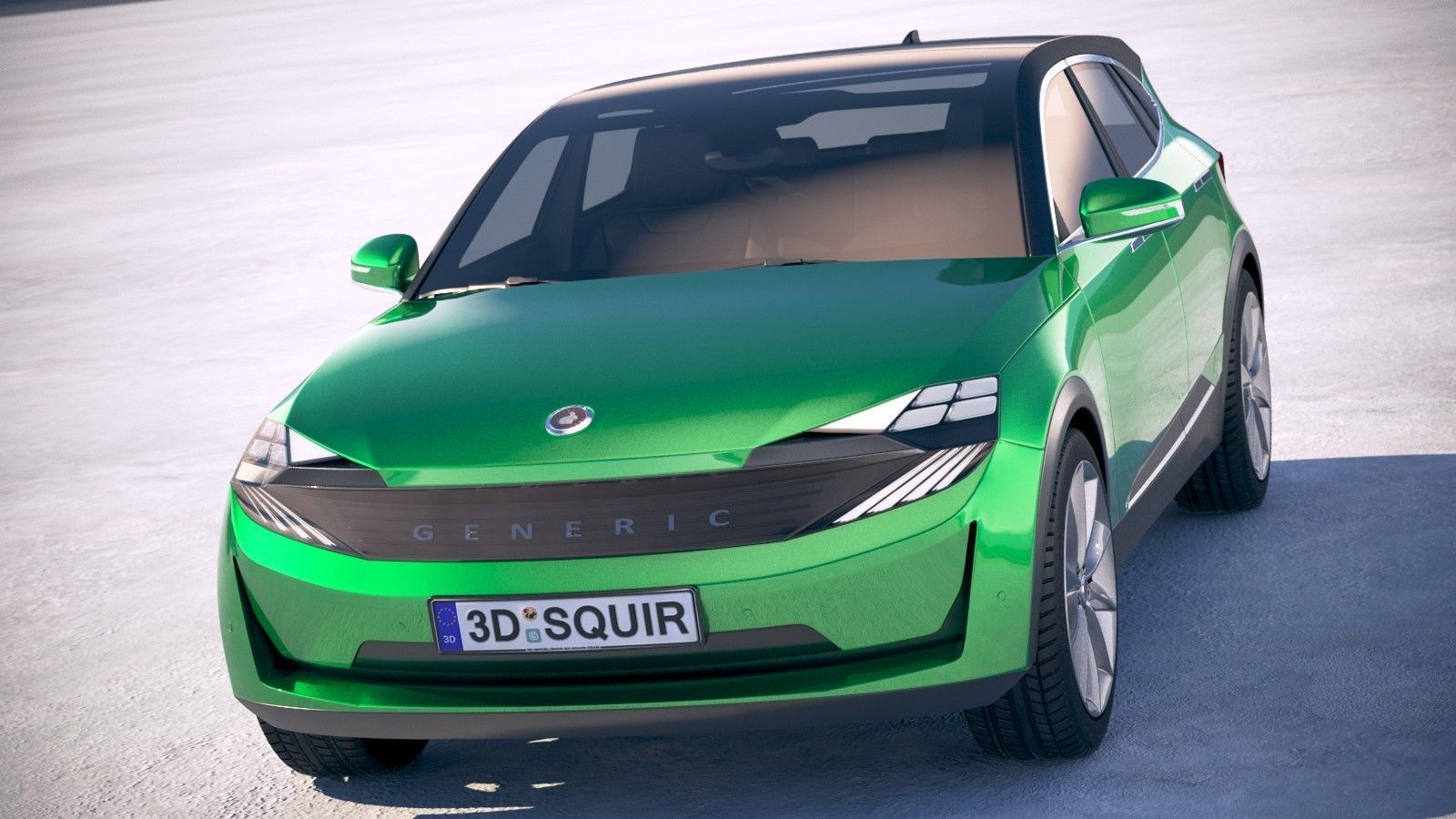 Generic Electric SUV Crossover 2018 3D model_1