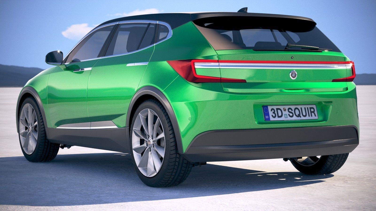 Generic Electric SUV Crossover 2018 3D model_13