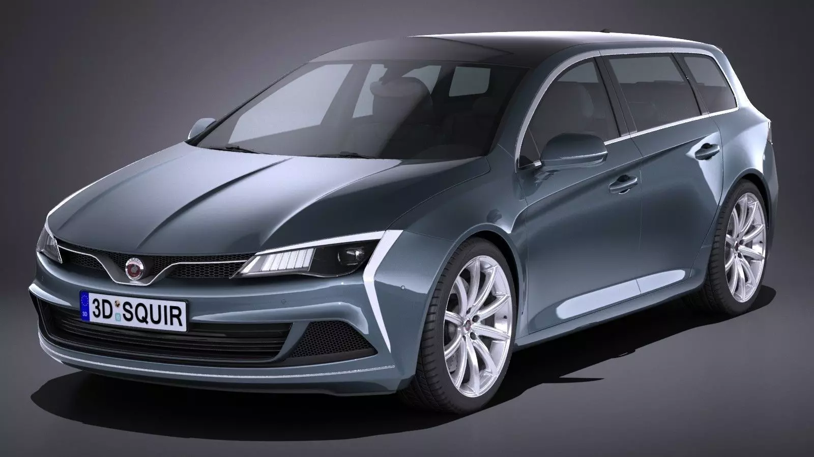 Generic estate wagon v2 2017 3D model_0