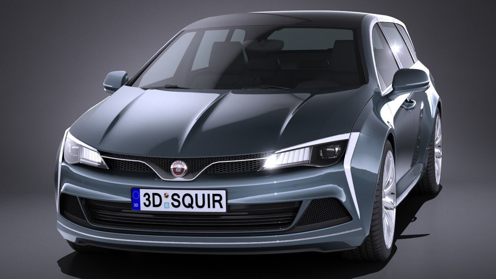 Generic estate wagon v2 2017 3D model_1