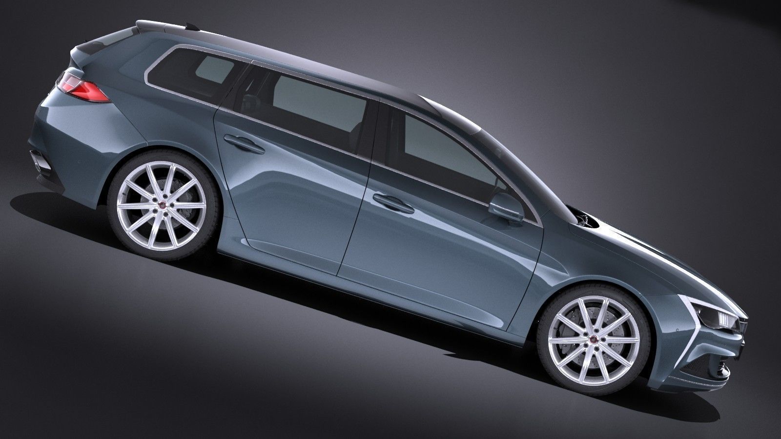 Generic estate wagon v2 2017 3D model_6