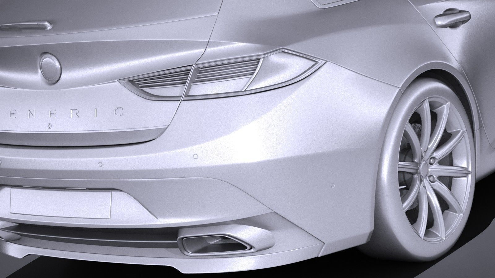 Generic estate wagon v2 2017 3D model_10