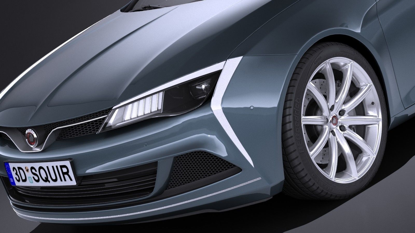 Generic estate wagon v2 2017 3D model_2