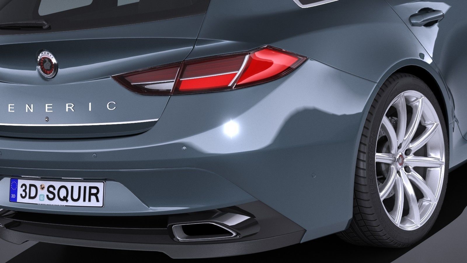 Generic estate wagon v2 2017 3D model_3