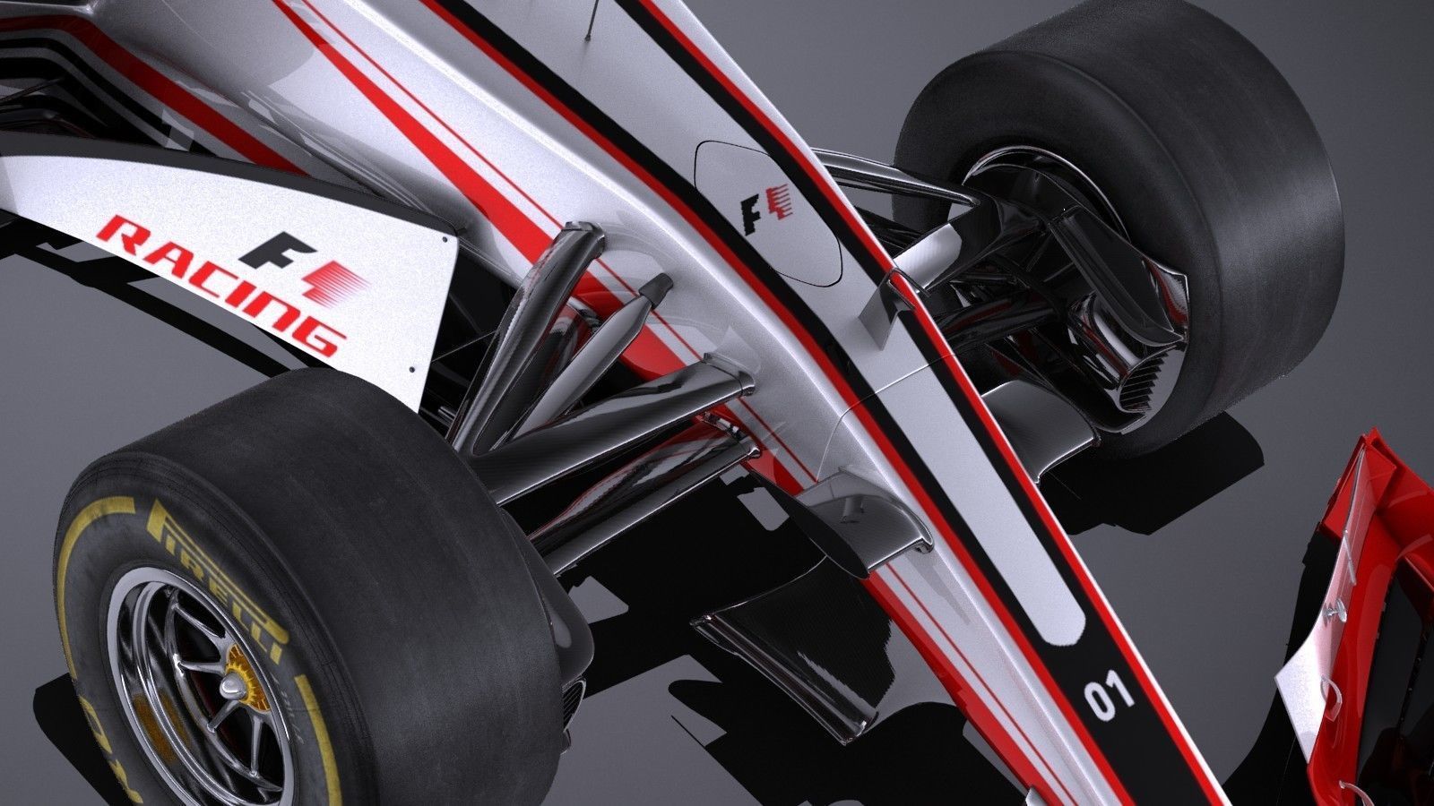 Generic F1 2017 3D model_9
