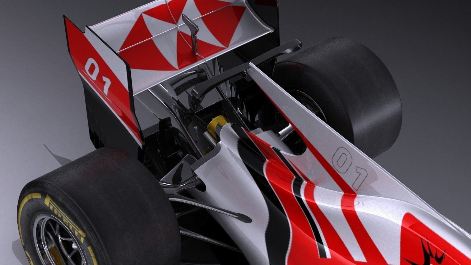 Generic F1 2017 3D model_10