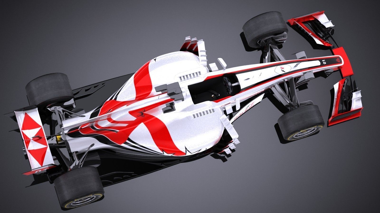 Generic F1 2017 3D model_7