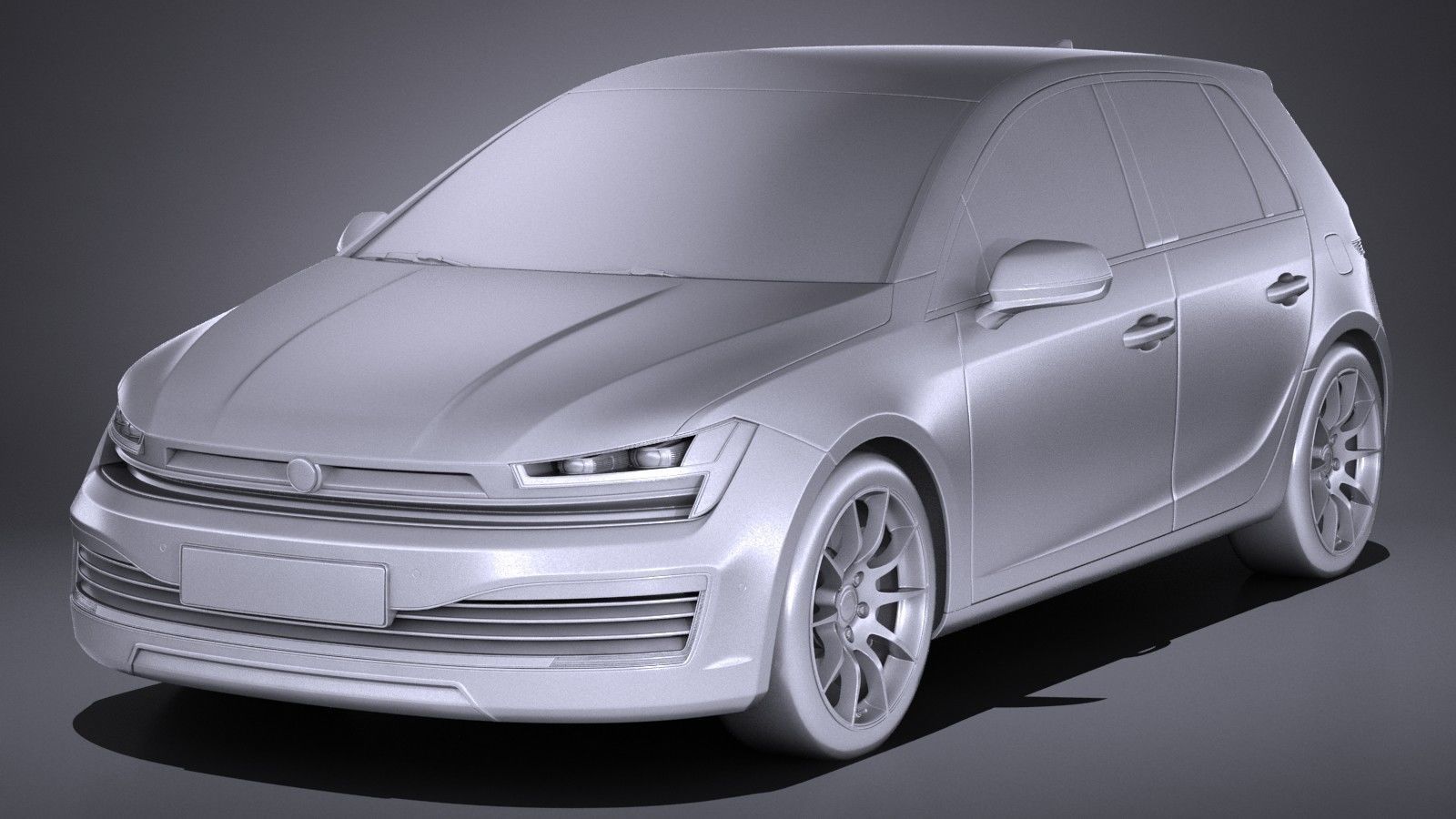 Generic Hatchback 2017 3D model_8