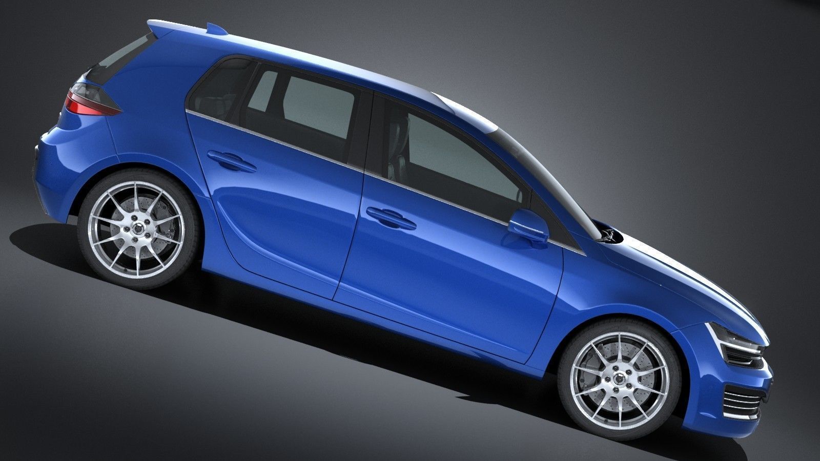 Generic Hatchback 2017 3D model_6