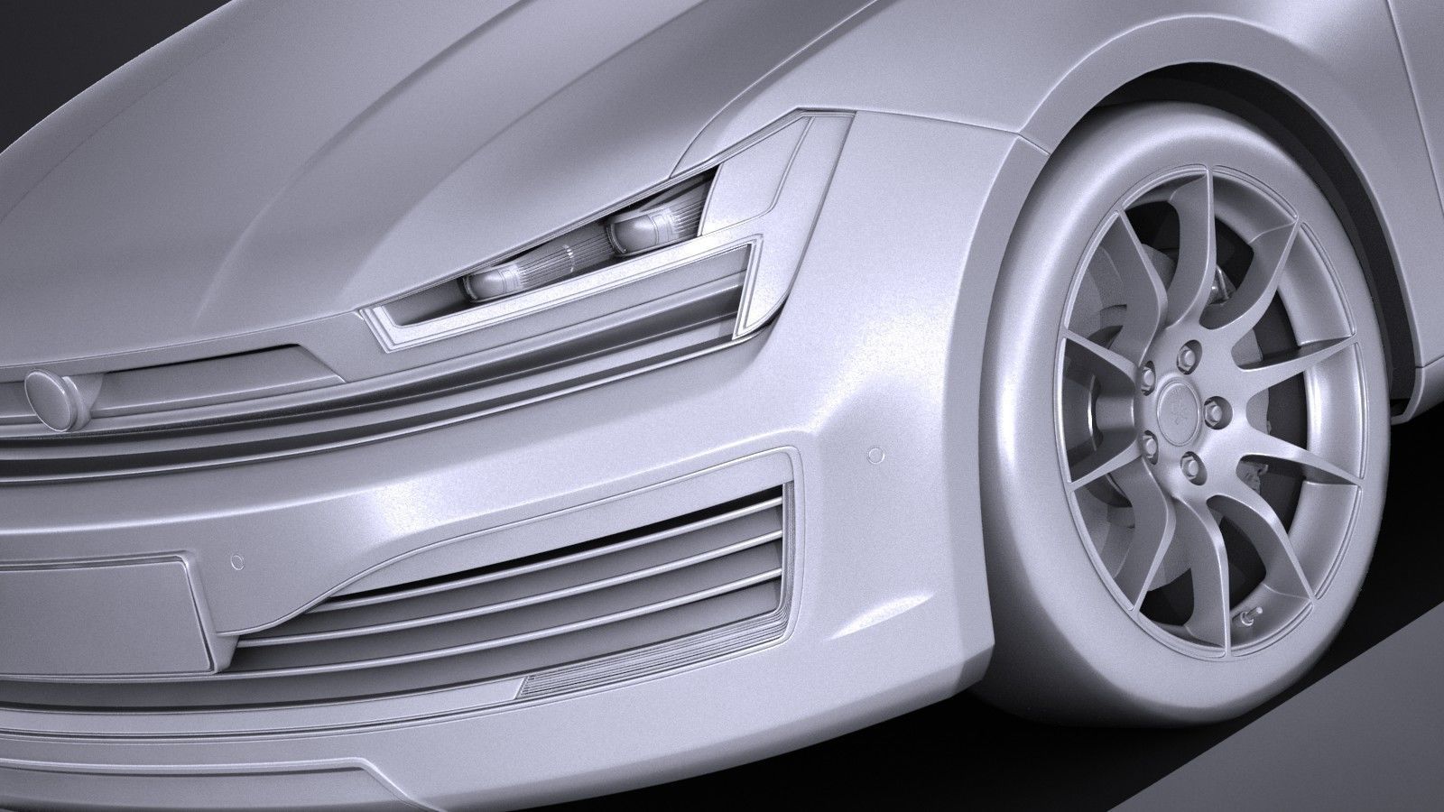 Generic Hatchback 2017 3D model_9
