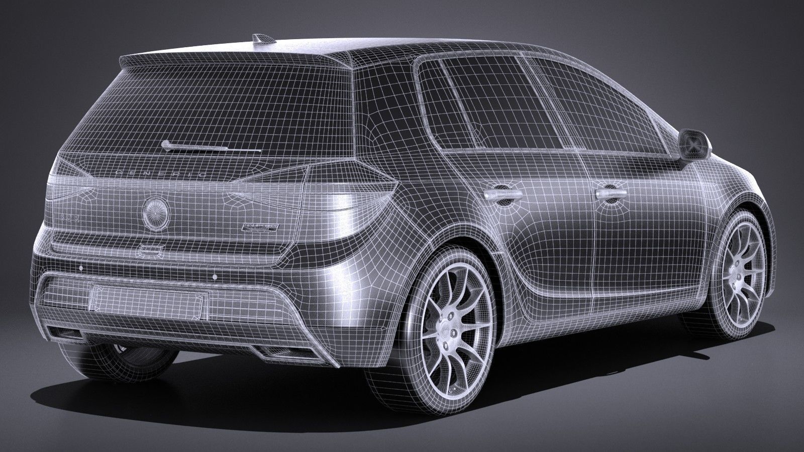 Generic Hatchback 2017 3D model_13