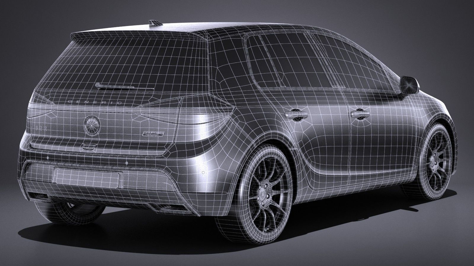 Generic Hatchback 2017 3D model_15