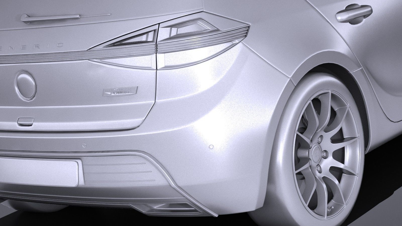 Generic Hatchback 2017 3D model_10