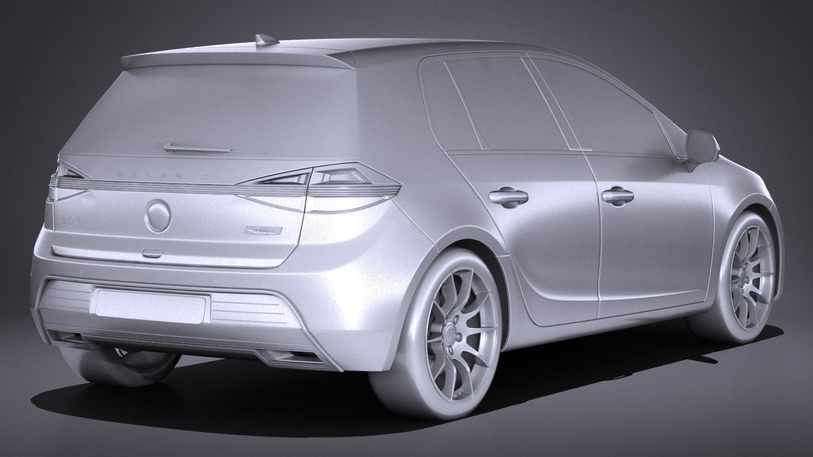 Generic Hatchback 2017 3D model_11