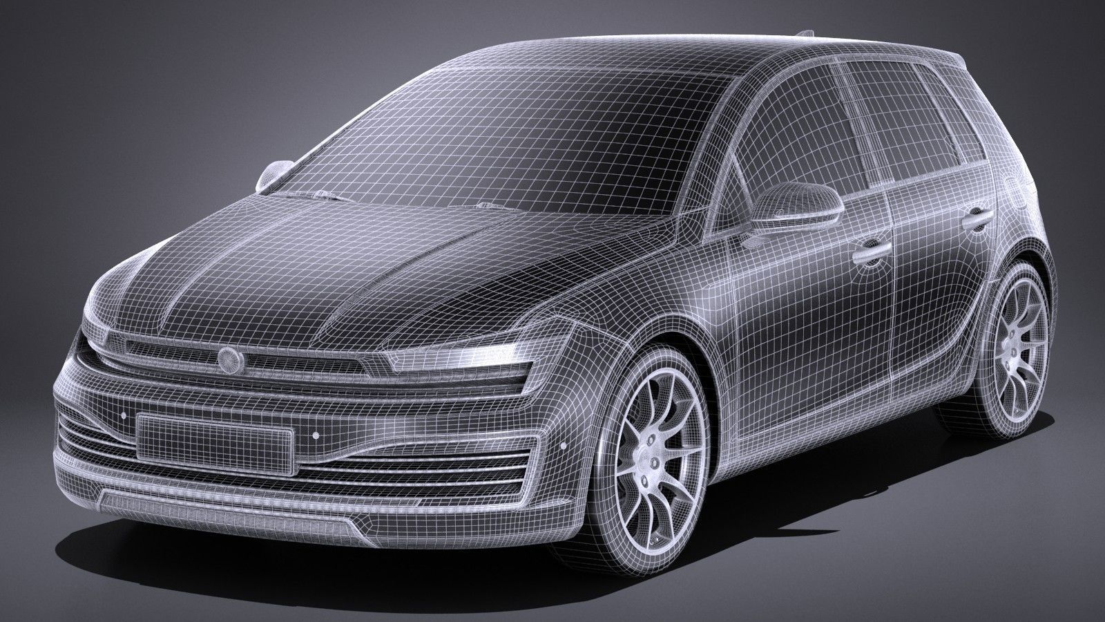 Generic Hatchback 2017 3D model_12