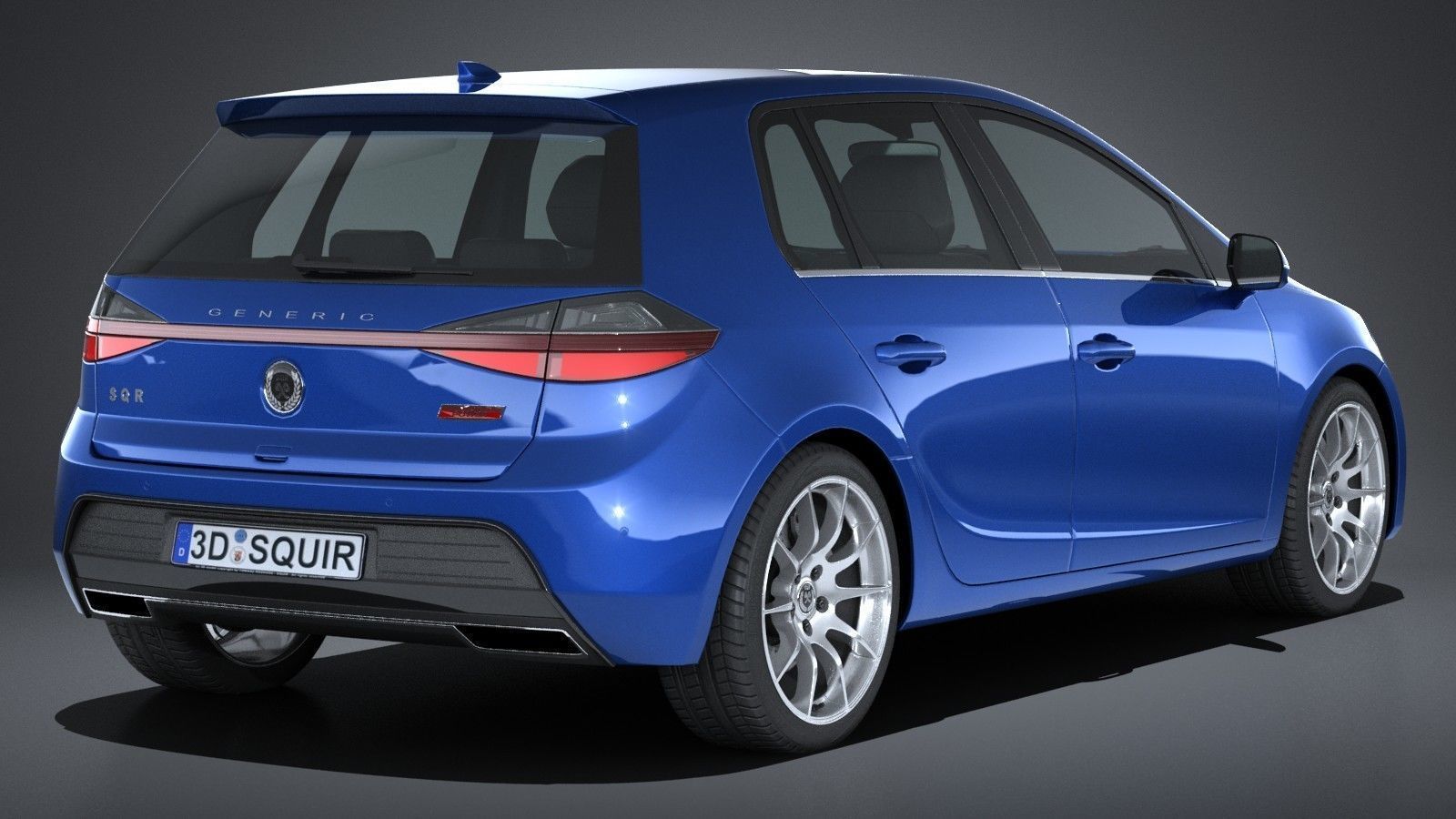 Generic Hatchback 2017 3D model_5