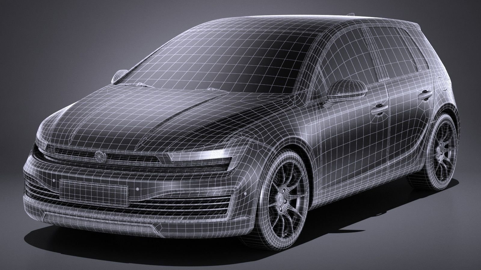 Generic Hatchback 2017 3D model_14