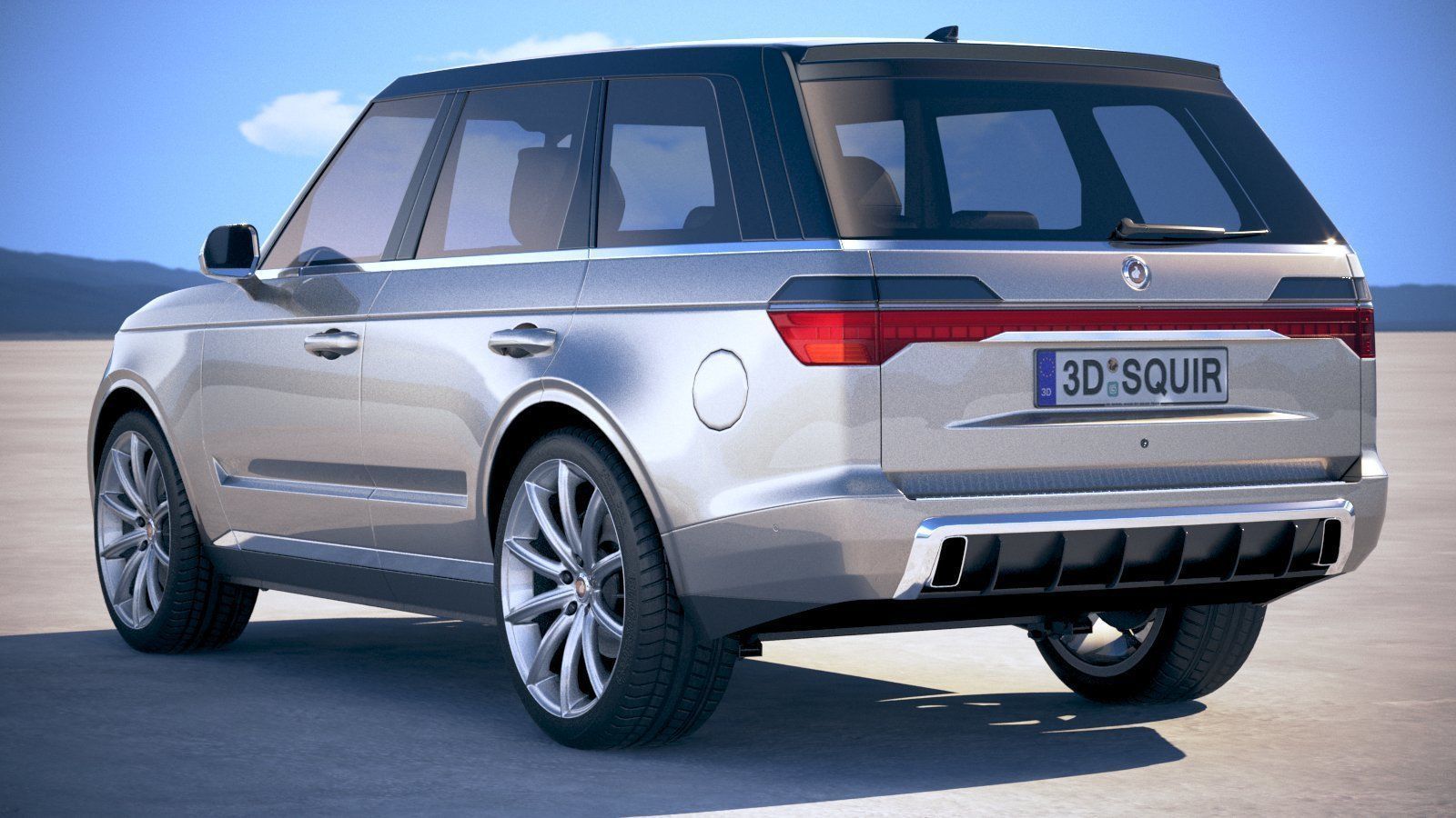 Generic Luxury SUV 2018 3D model_13