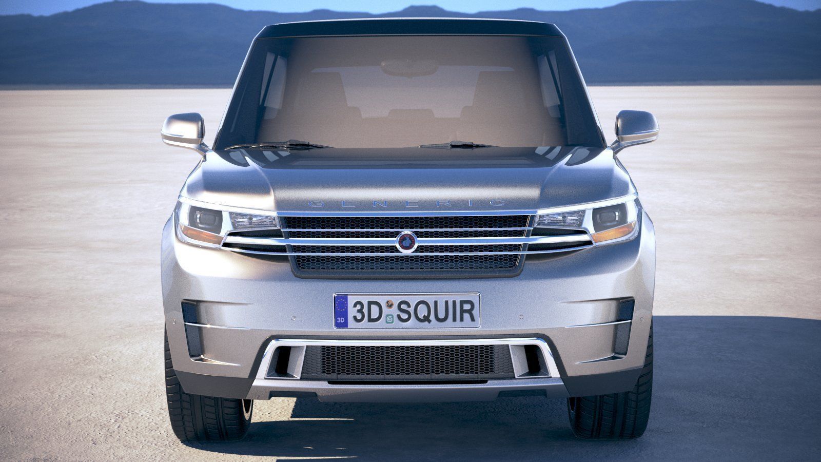 Generic Luxury SUV 2018 3D model_9