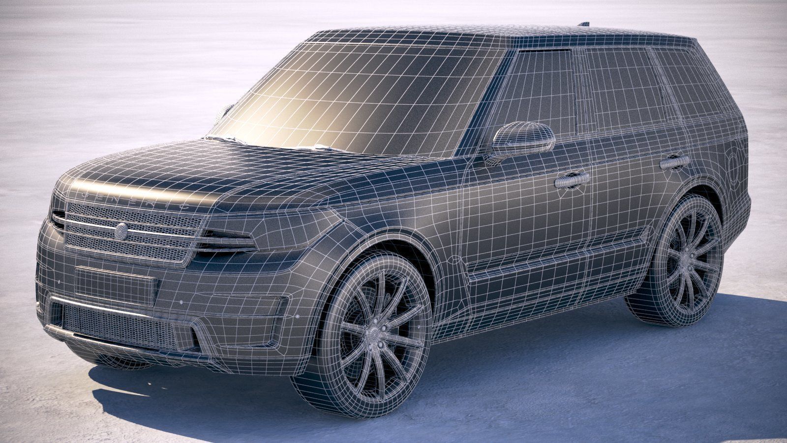 Generic Luxury SUV 2018 3D model_19