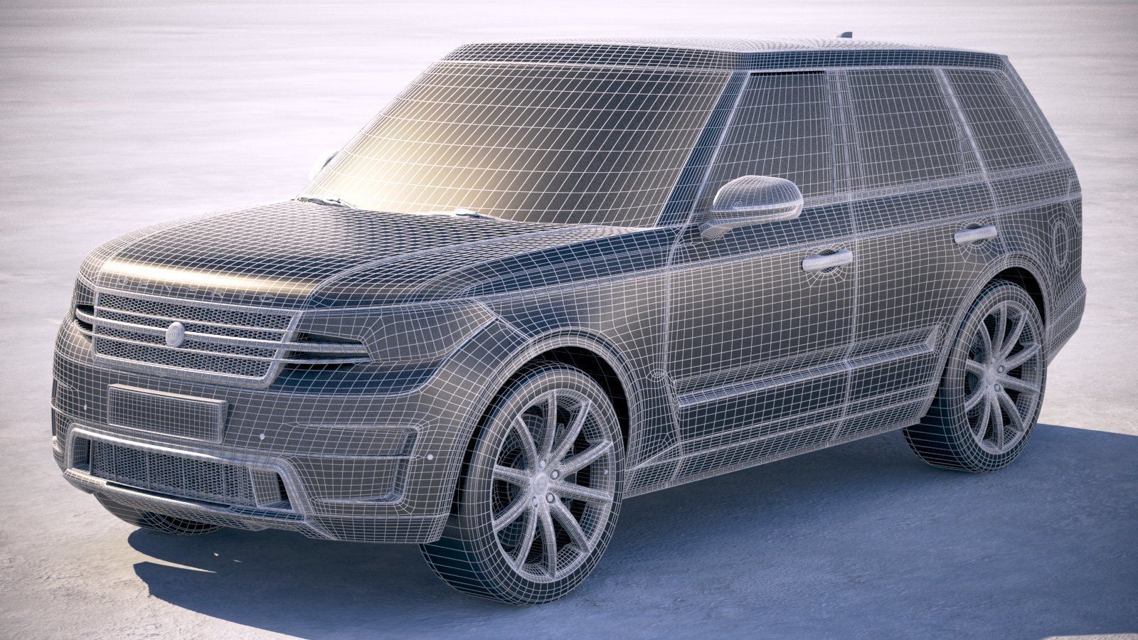 Generic Luxury SUV 2018 3D model_17