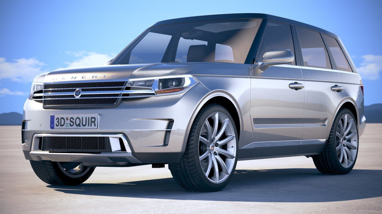 Generic Luxury SUV 2018 3D model_12