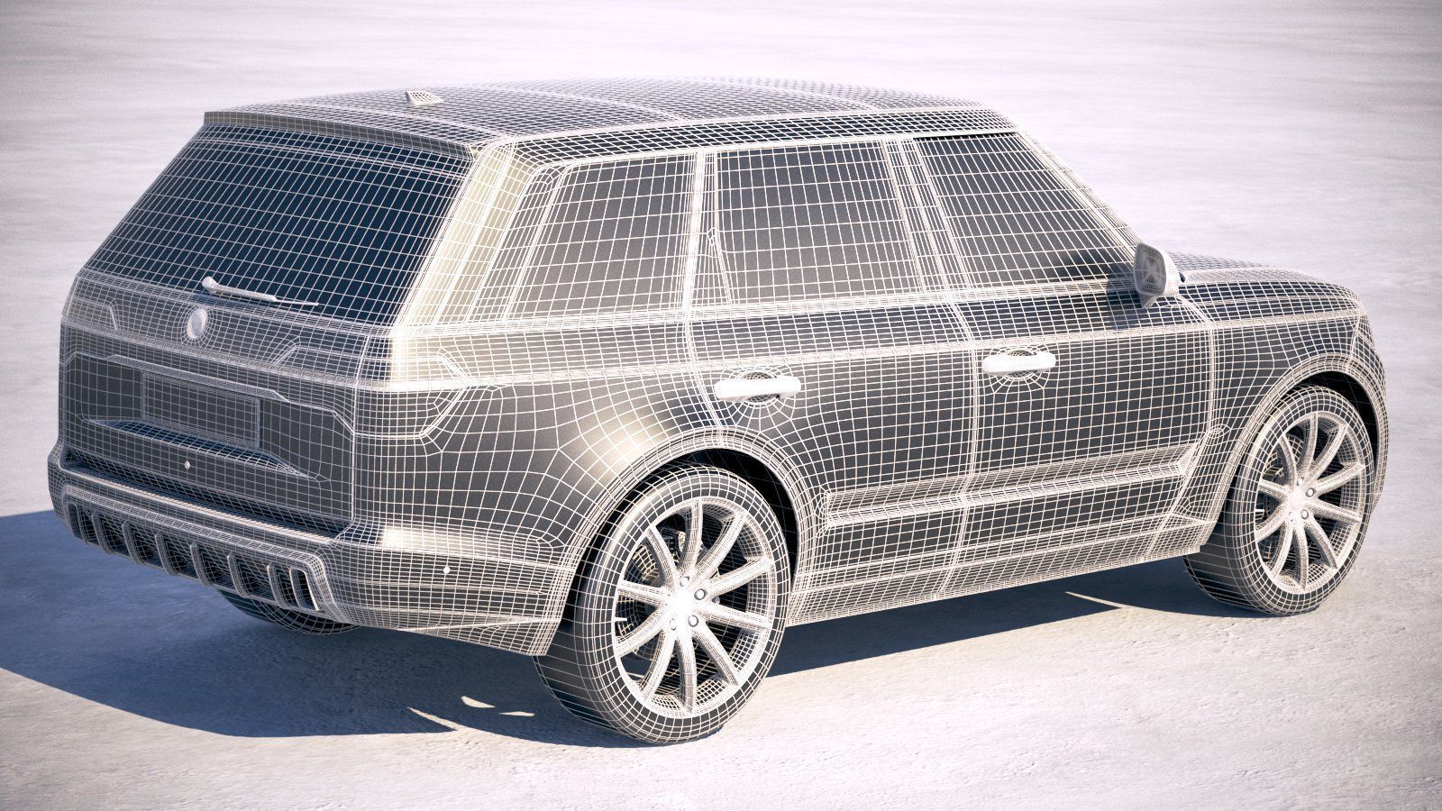 Generic Luxury SUV 2018 3D model_18