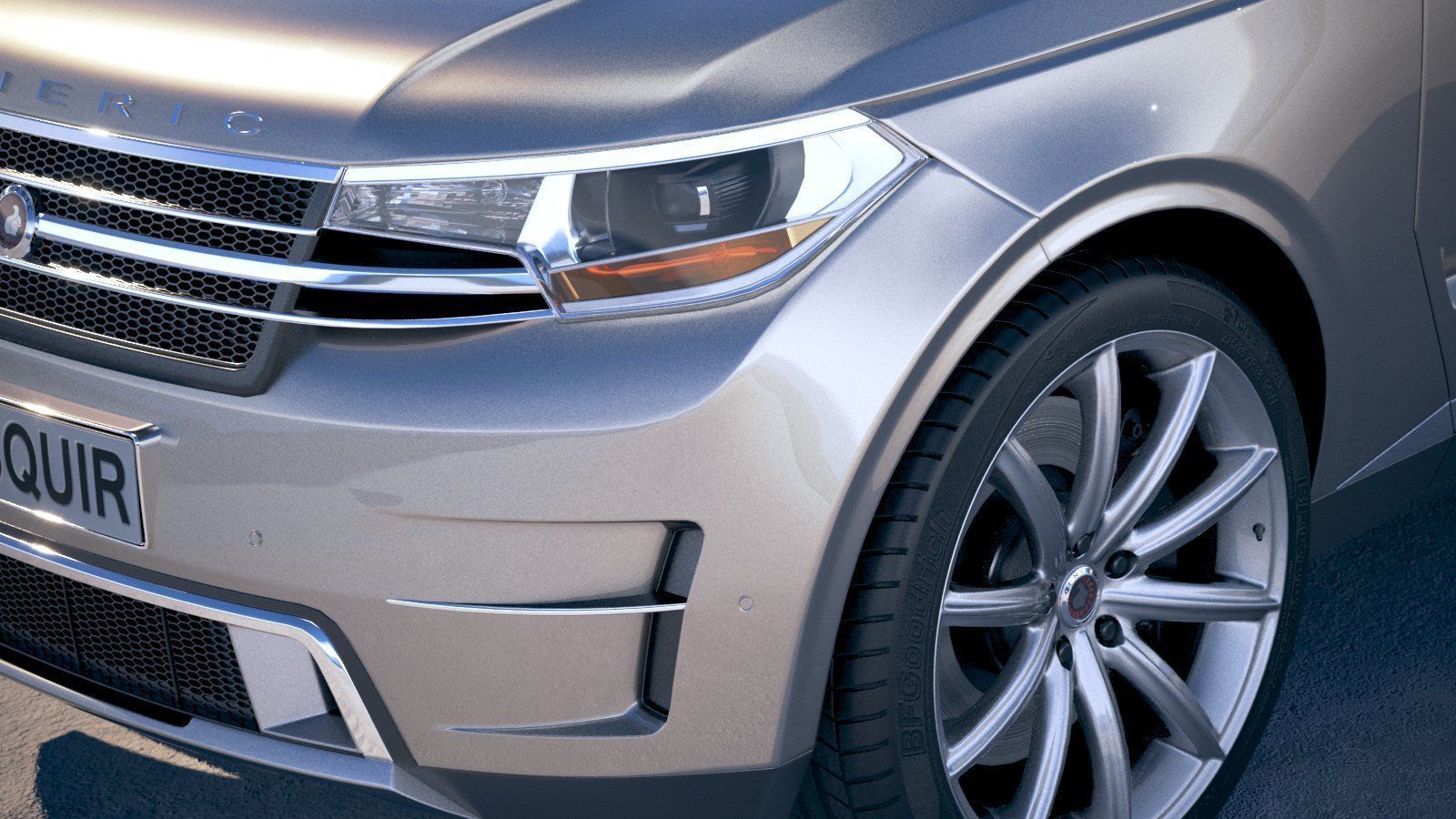 Generic Luxury SUV 2018 3D model_2