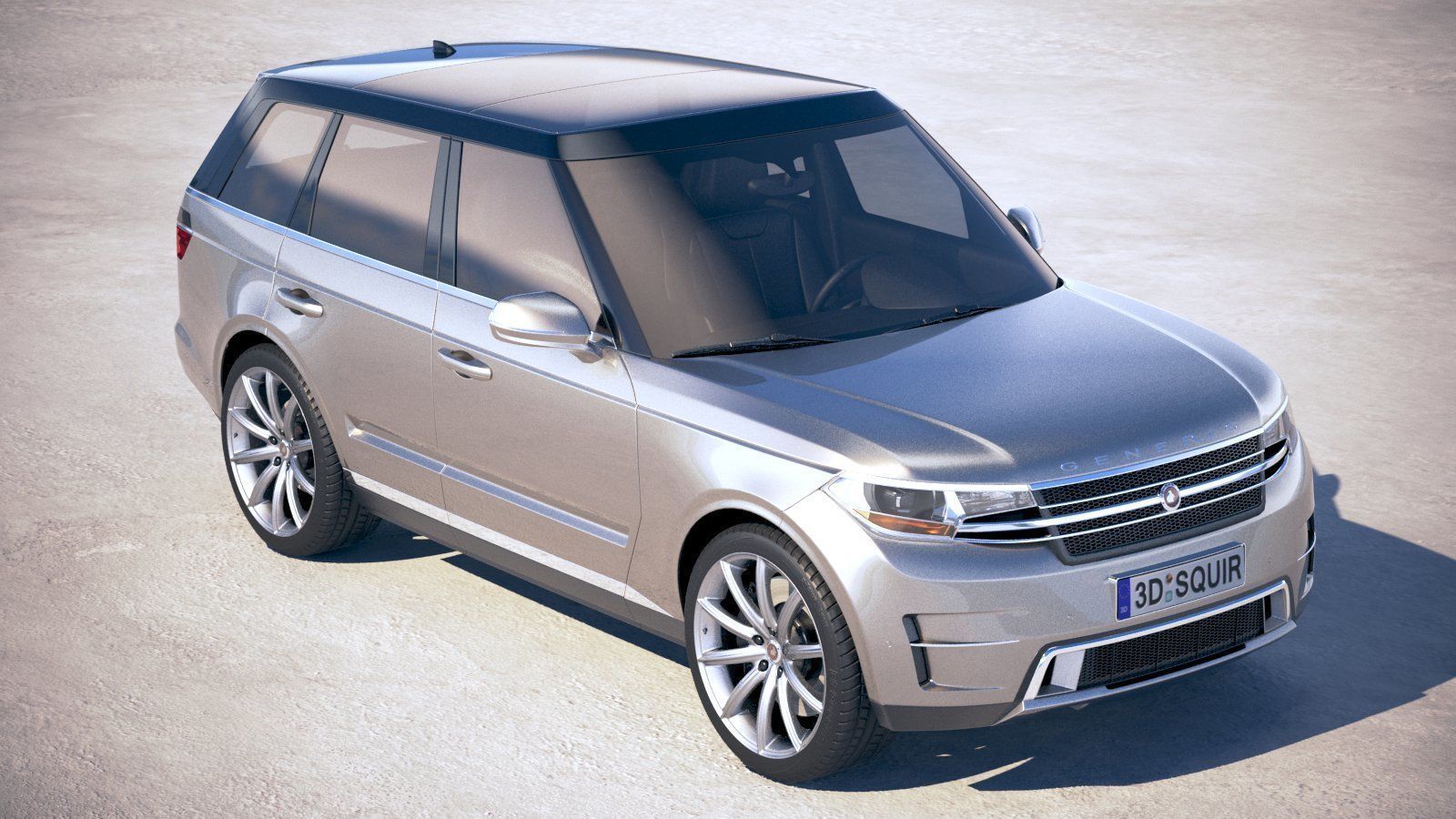 Generic Luxury SUV 2018 3D model_11