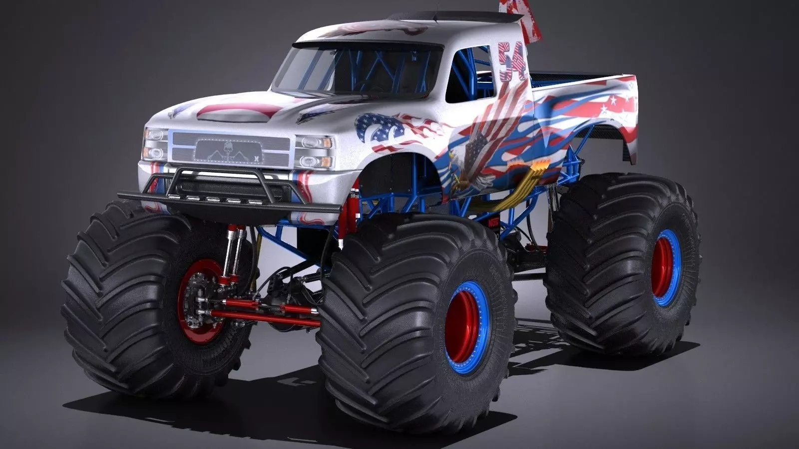 Generic Monster Truck 3D model