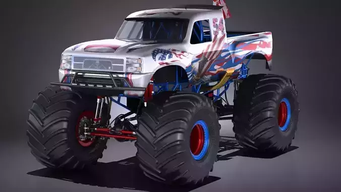 Generic Monster Truck 3D model