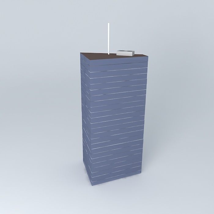 Modern Office Building Free 3D model_1